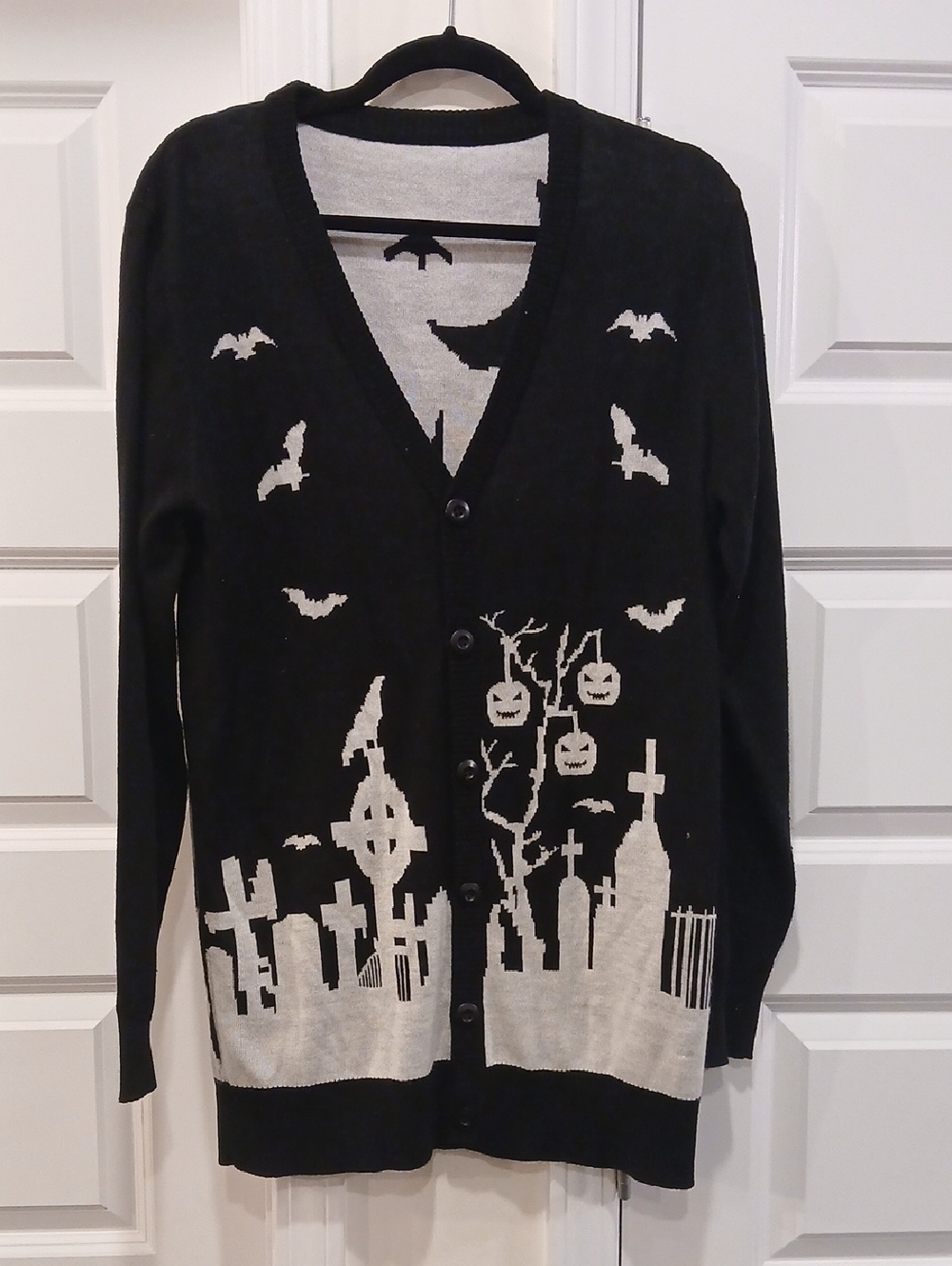 Trick N Treatz Dollskill Haunted Cardigan Black White See Measurements